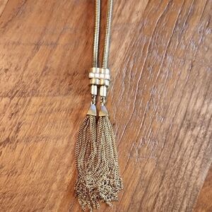 Gold Tassel Necklace